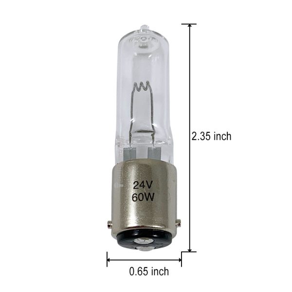 USHIO JCD24V-60W  BA15d  Double Contact Bayonet Base Halogen Bulb - 1000915 on Sale - Image 2